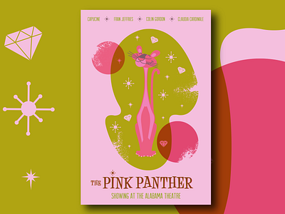 Pink Panther birmingham design illustration pink panther poster
