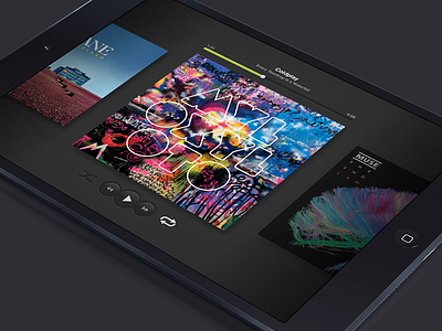 Zonga for iPad interface ipad music trilulilu ui user interface ux zonga