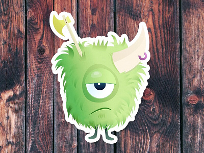1Eyed Monster print sticker