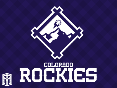 Colorado Rockies Concept baseball colorado rockies mlb purple