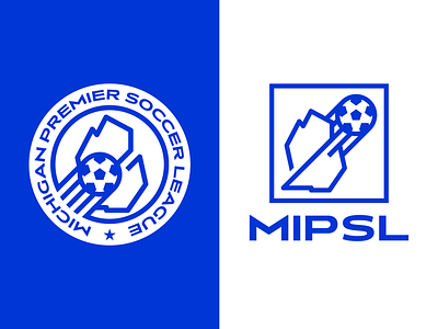 Michigan Premier Soccer League branding crest design detroit logo michigan midwest soccer