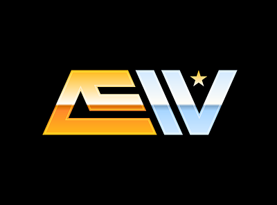 AEW Wrestling Retro Logo 1980s 80s aew branding chrome design logo vector wrestling wwe