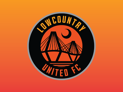 Lowcounty United FC bridge charleston crest logo roundel soccer south carolina