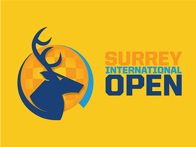 Surrey International Open deer football logo soccer stag surrey