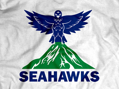 Seattle Seahawks 1950s bird football hawk logo mt. rainier nfl seahawks seattle