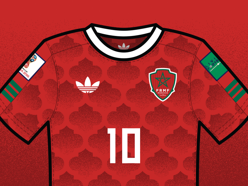 Morocco World Cup Concept Kits arabic crest kit morocco pattern soccer world cup