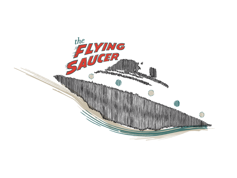 The Flying Saucer flying saucer restaurant logo saucer ufo