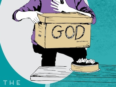 The God Box Poster actress box cheesecake illustration line art new york play poster the god box theatre theatrical tracing