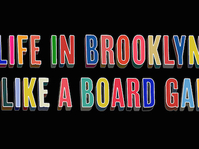 WORKING ON IT Title Card 3d type board game brooklyn colors title card typography web series