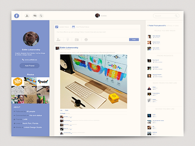 Facebook Profile (redesign eddie facebook pakistan profile redesign shadow ui