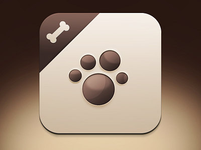 IOS app icon app design dog foot icon pakistan