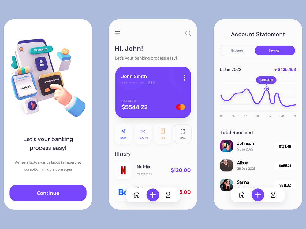 Banking App Exploration by Arslan Ali on Dribbble