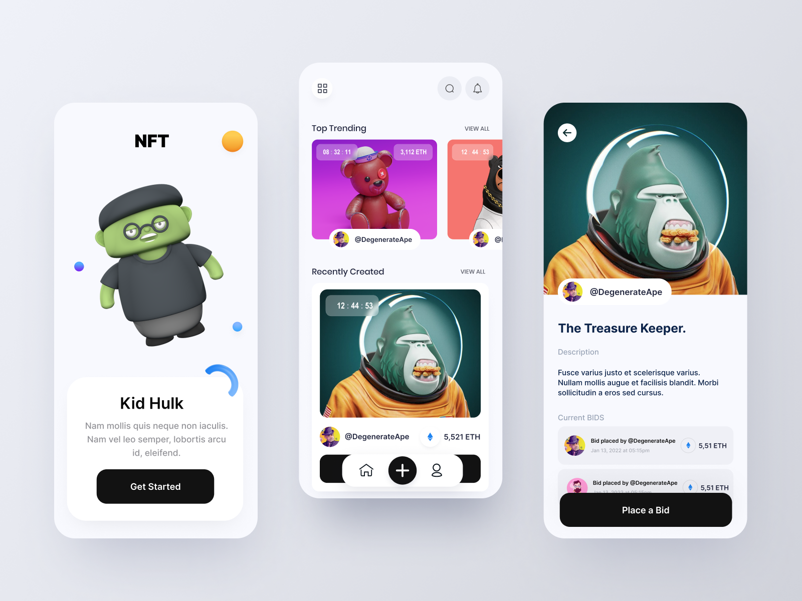 Find NFTs App Exploration by Arslan Ali on Dribbble