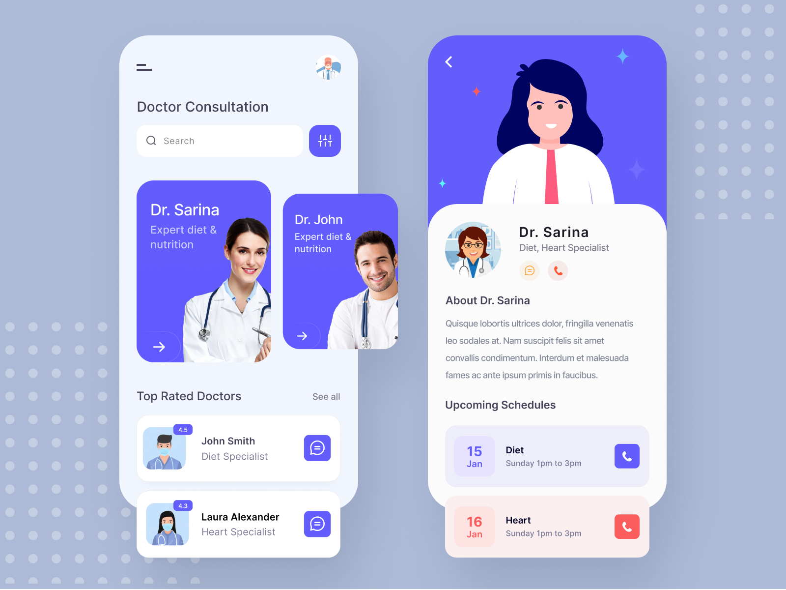 Doctor Consultation App Exploration by Arslan Ali on Dribbble