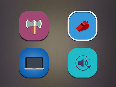 IOS Flat Icon Set# 1