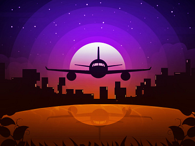 Plane Landing arslan illustration landing pakistan plane