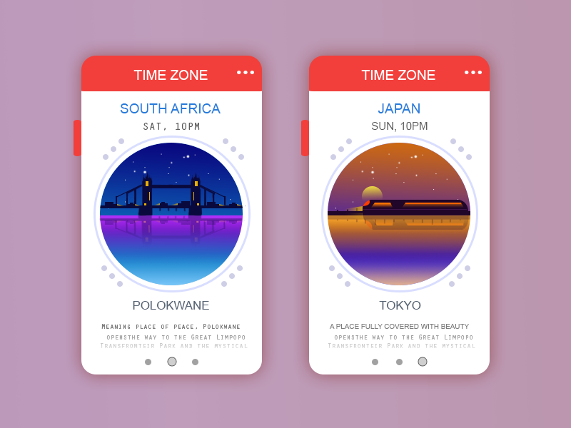 Time Zone App by Arslan Ali on Dribbble