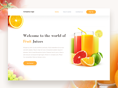 Fruit Juices arslan design fruit juices landing page pakistan practice web