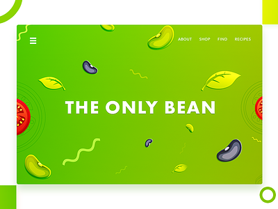 The Only Beans ( Hero Illustration ) arslan beans illustration landing only page pakistan redesign web