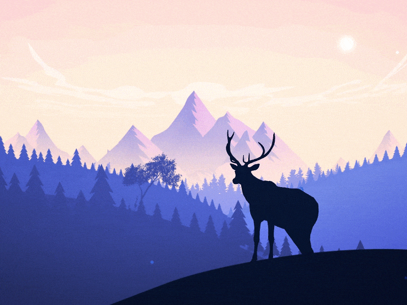 Deer Hunts animation arslan concept deer hunt illustration pakistan real-pixels