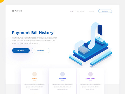 Payment Report arslan bill concept design illustration landing page pakistan payment report web