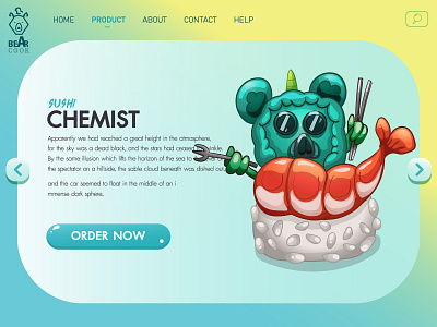 Chemist Sushi character creative cute design designer direction graphic designer icon illustration mobile retouching web design