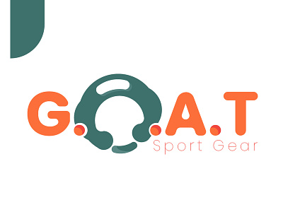 Logo Goat Sport Gear design flat icon illustration lettering logo typography vector