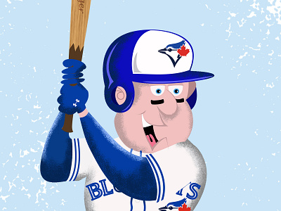 Baseball cartoon character design humor humour illustration photoshop vector