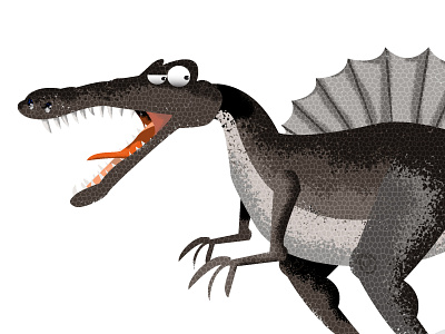 Spinosaurus Illustration cartoon character design dinosaur dinosaurs humor humour illustration illustrator photoshop vector