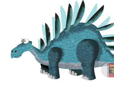 Kentrosaurus Illustration cartoon character design dinosaur dinosaurs humor humour illustration illustrator photoshop vector