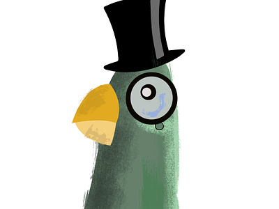 Sir Pigeon cartoon character design humor humour illustration illustrator photoshop vector