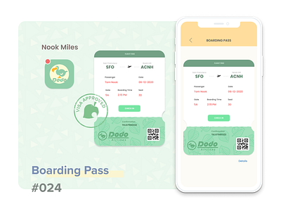 Daily UI #024 - Boarding Pass