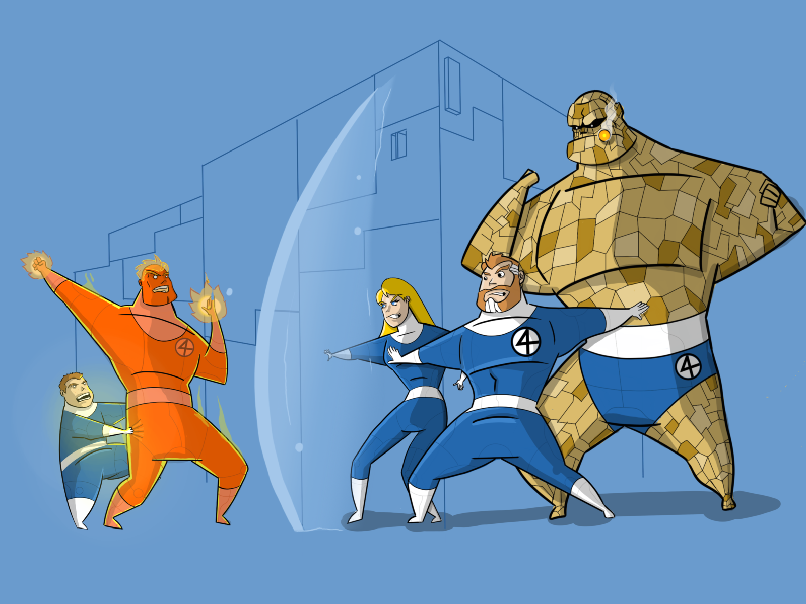 The Fantastic Four - The Human Torch is at it again! by Michael Ramlal