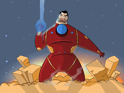 Iron Man avengers comics end game illustration ipad pro marvel sketchbookapp tony stark.