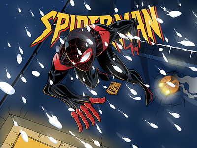 Spiderman comic drawing illustration ipad pro marvel sketchbookapp spiderman