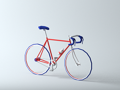 I want to ride my bicycle 3d modeling bicycle bike cinema4d cycle low poly lowpoly racing realistic ride speed racer tires