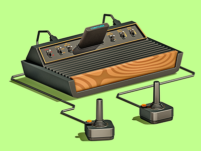 The best summers were spent playing on my Atari atari cinema4d console design games illustration low poly lowpoly videogame