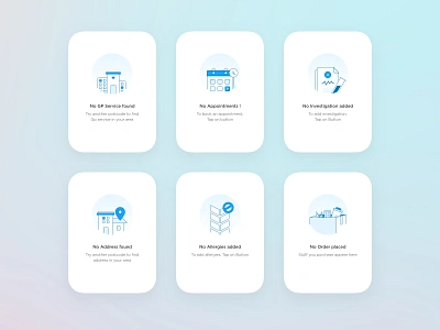 Alldaydr App - Empty state#2 application ui doctor portal emptystate health app iconography sketch app telemedicine user experience user inteface userinterface visual design