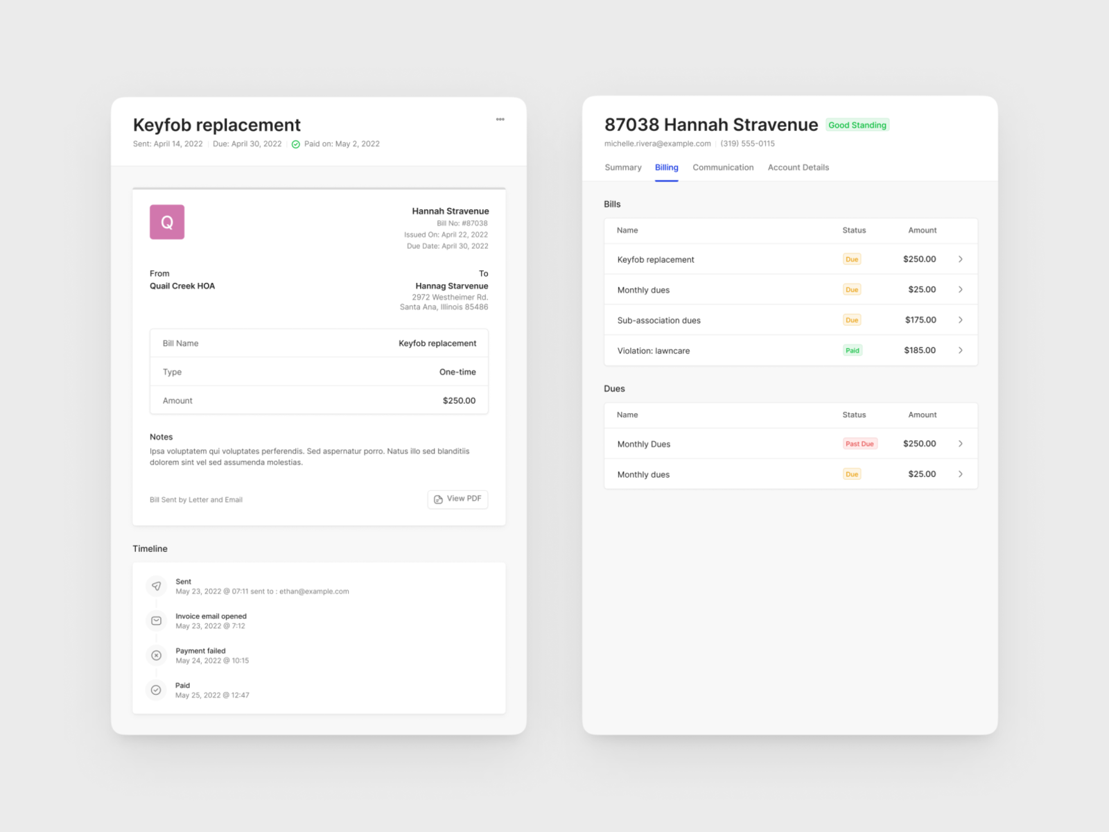 Invoice and Bill Trays by Sam for Never Before Seen on Dribbble