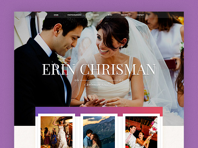 Wedding Portfolio - ERIN CHRISMAN albums cardview event photographer photography portfolio website wedding