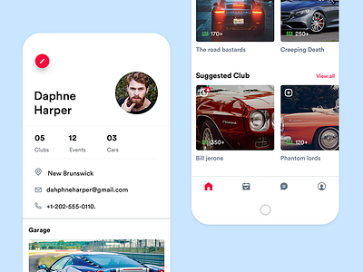 Car Community App- Profileview