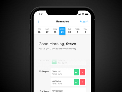Medications Reminder-iPhone X