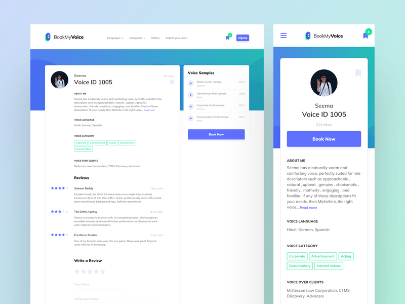 Profile Detail by samsu for Brewex on Dribbble