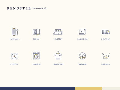 Renoster - Iconography cloth icons ecommerce iconography icons design minimal online t shirt sketchapp userinterface