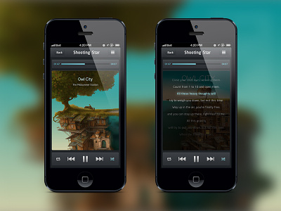 Music Player 04 icon interface iphone music player ui