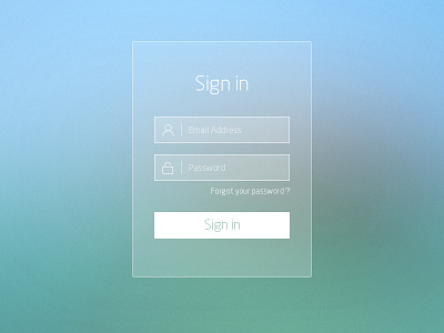 Sign In 01 in interface ios7 log sign ui