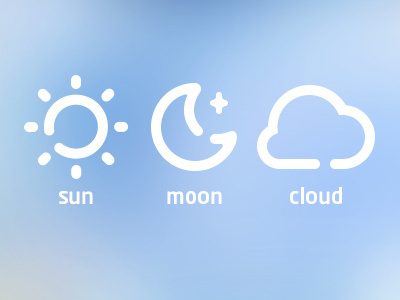 Weather icons