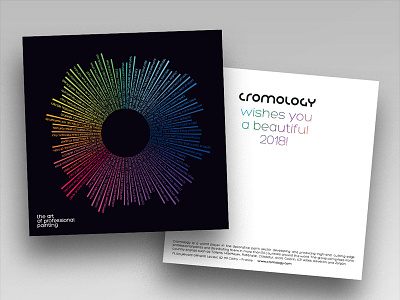 Cromology Carte De V Ux 1 art direction graphic design greetingcard identity industrial paint