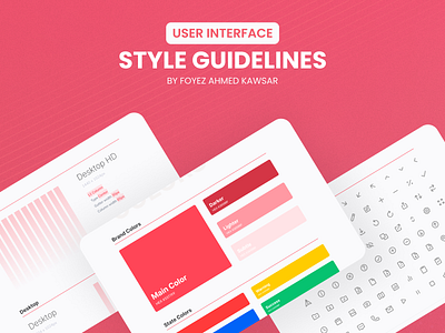 UI Design Style Guidelines brand clean design guide guidelines homepage landing page minimal style system website