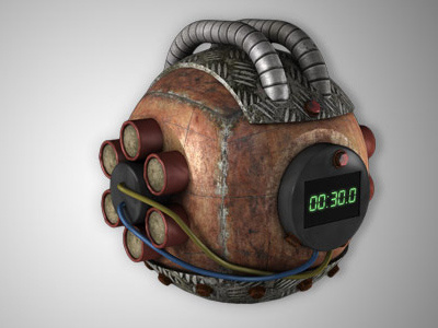 Trash Bomb 3d bomb cinema4d photoshop render texture tnt trash